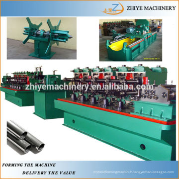 Acier au carbone Acier inoxydable Round Square Rectangle Welding Pipe Making Production Line